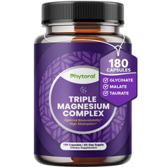 Magnesium Complex Capsules bottle label showing 400 mg per serving