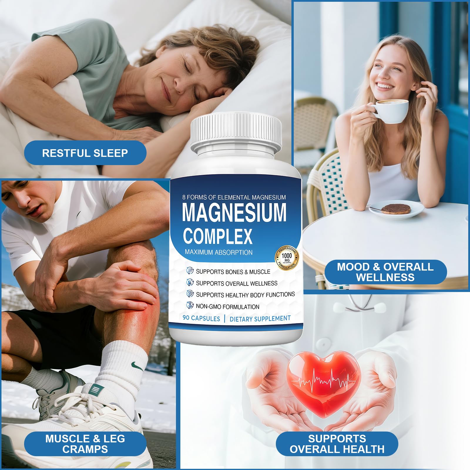 Active person benefiting from magnesium energy and recovery