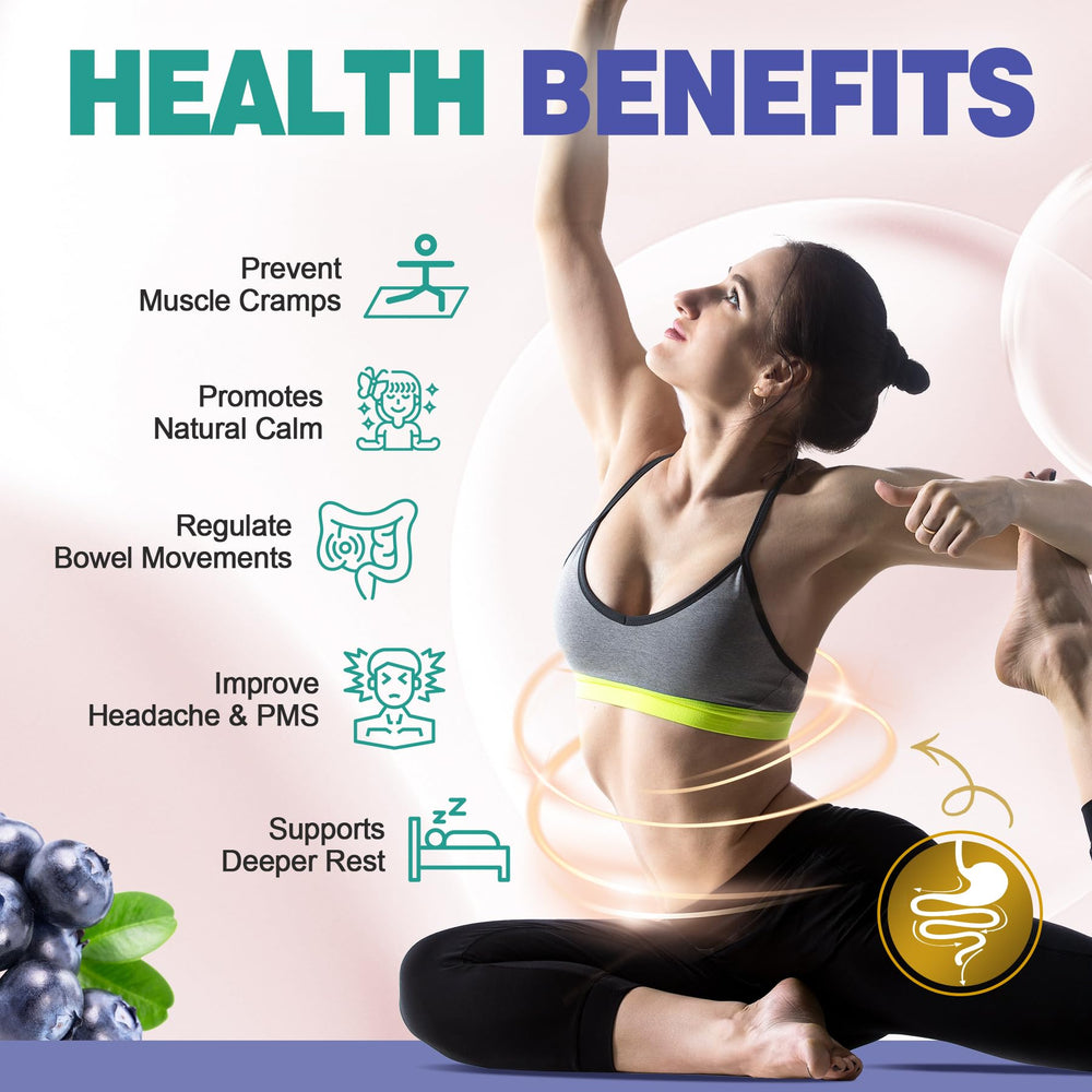 Vitamins B6, D3 and C added to support magnesium absorption