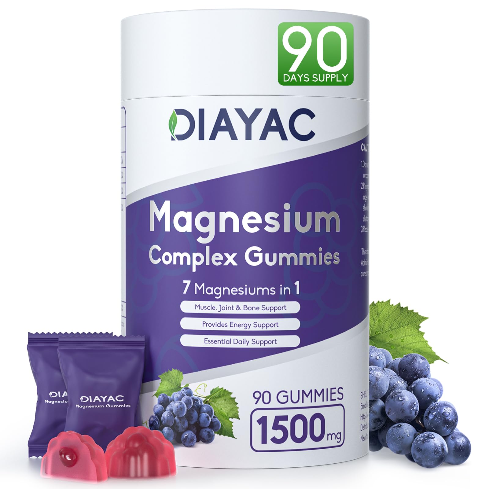 Magnesium Complex Gummies bottle front label showing 90 count