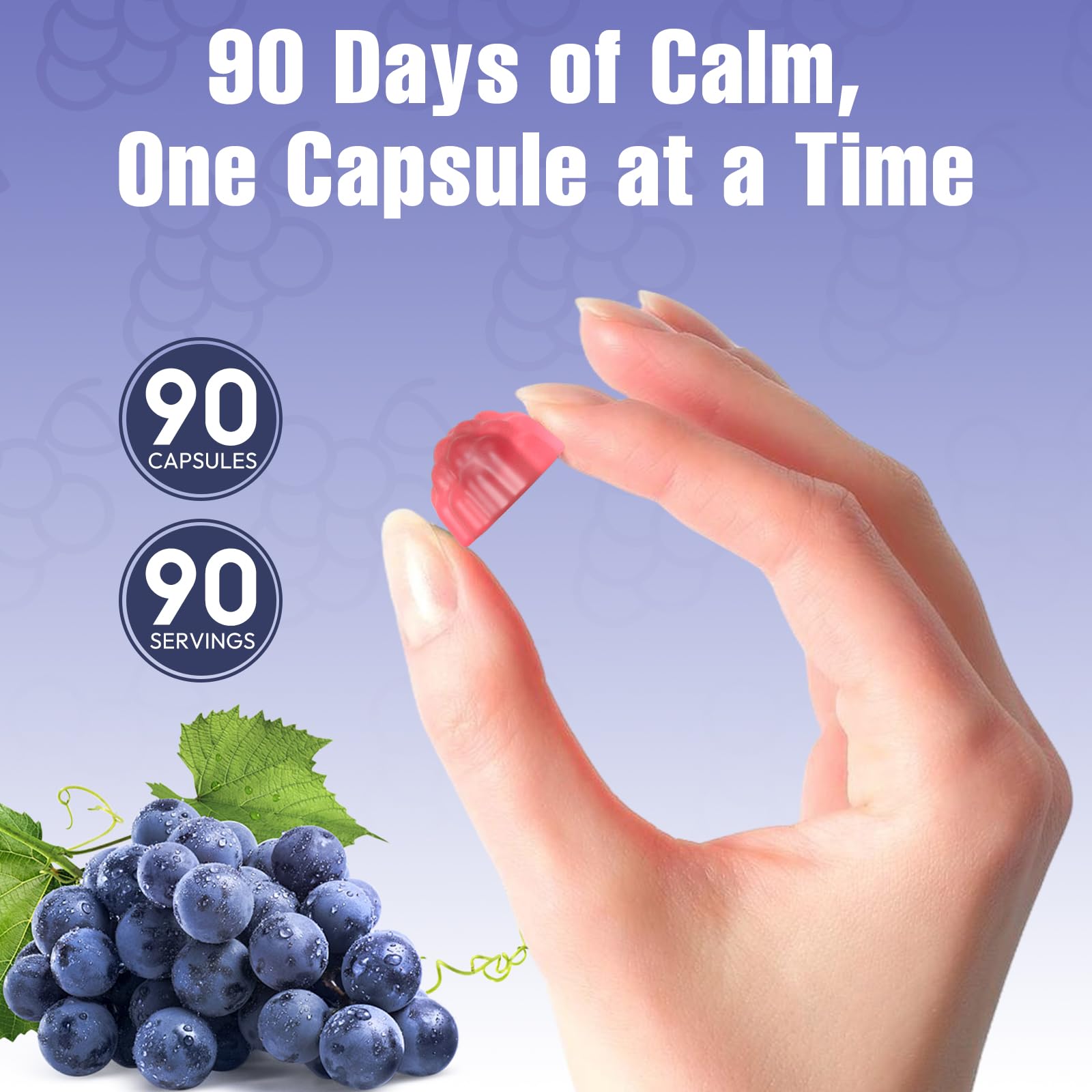 Grape-flavored gummy close-up