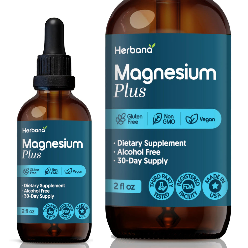 Magnesium Complex Plus Liquid Drops bottle with 2 fl oz label