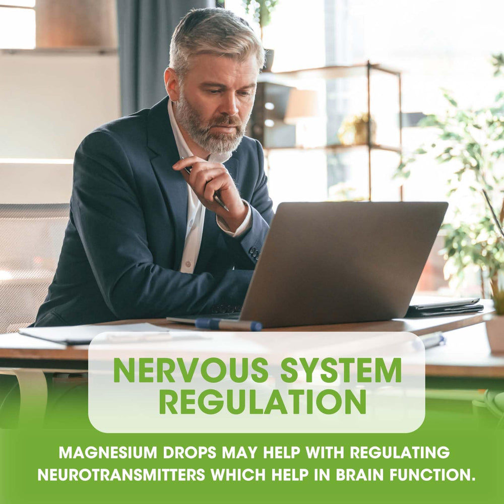 Side view of the 2 oz bottle for Magnesium Complex Liquid Drops