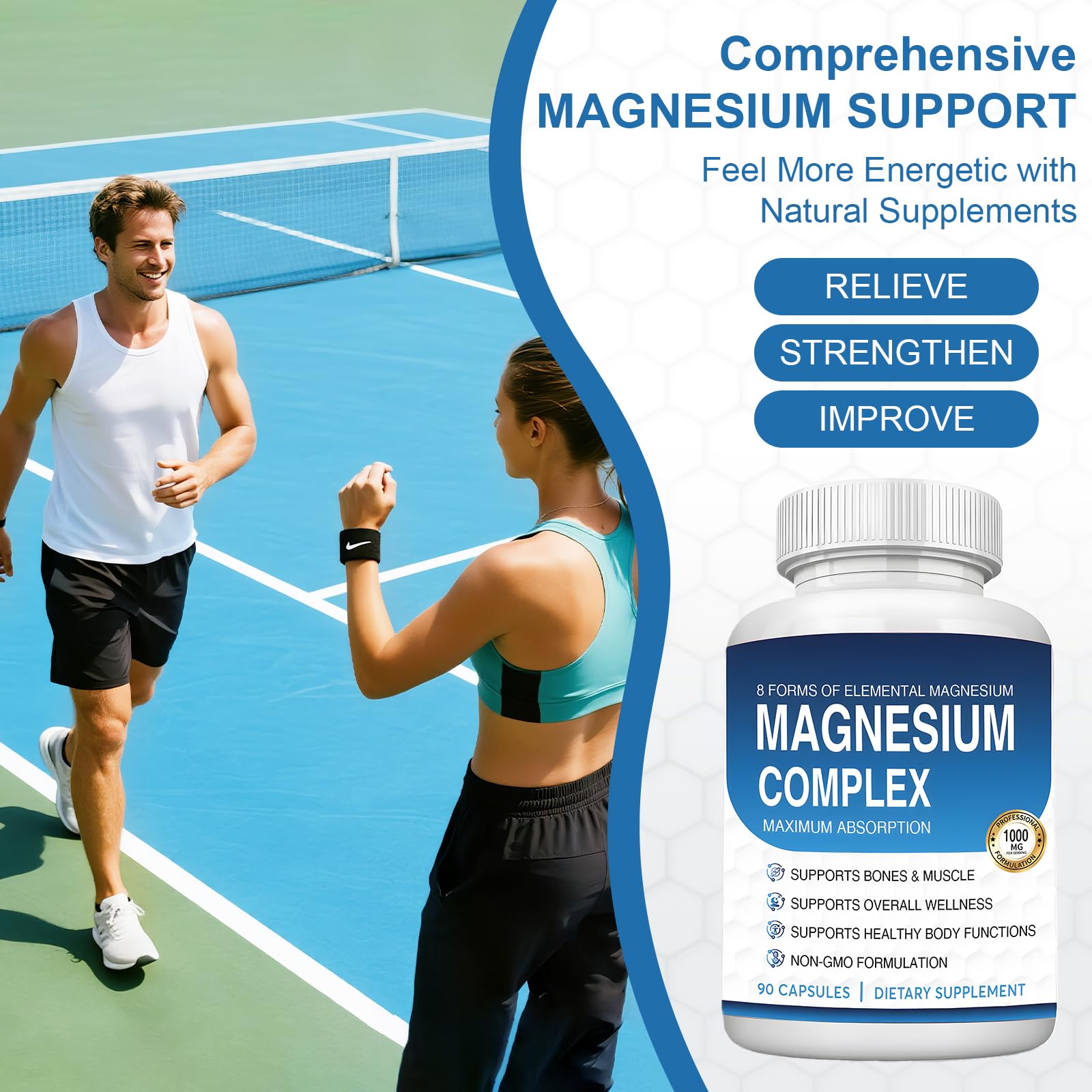 Relaxed person indicating improved sleep with magnesium