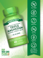 Magnesium with Vitamin D3 and Zinc in vegetarian capsules