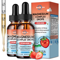 Hero image: Magnesium for Kids Strawberry Liquid Drops 2 Pack