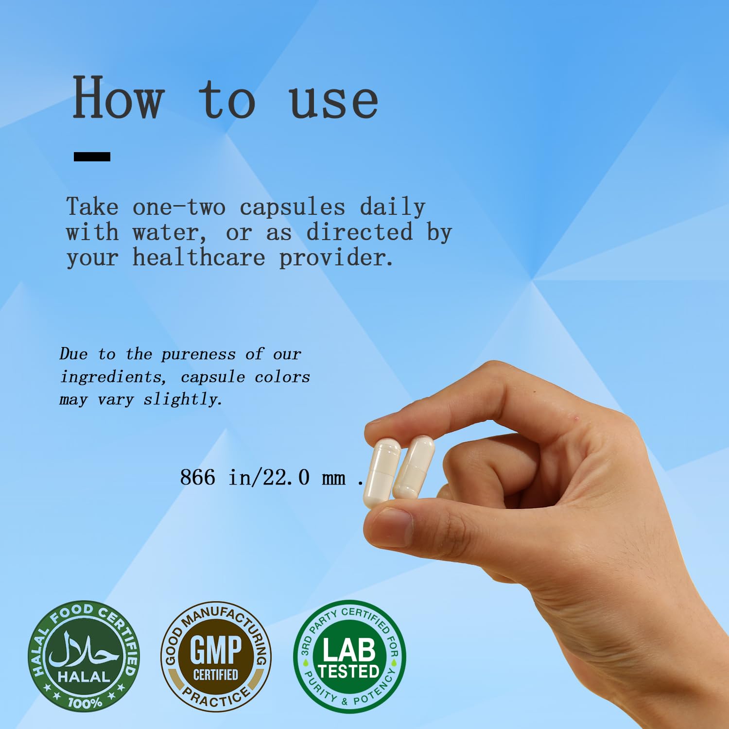 Third-party purity testing certificate