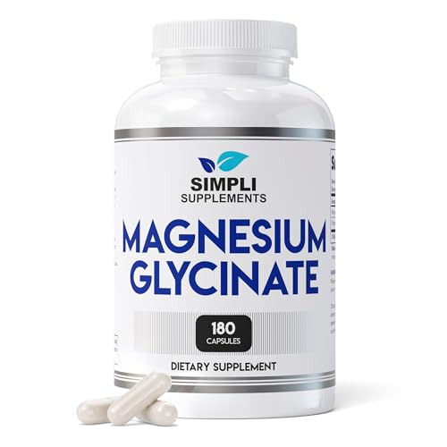 Front label of Magnesium Glycinate 400mg 180 capsules