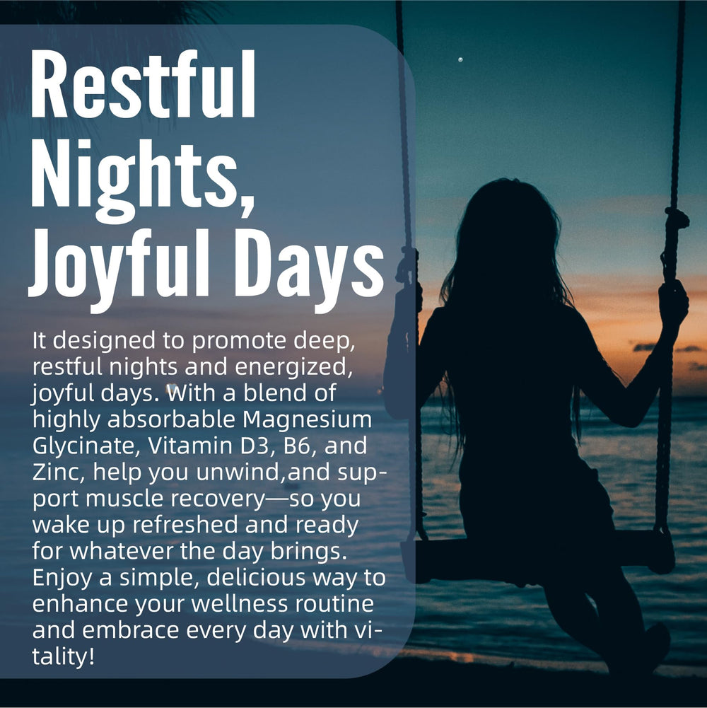 Relaxation and sleep support with magnesium glycinate gummies
