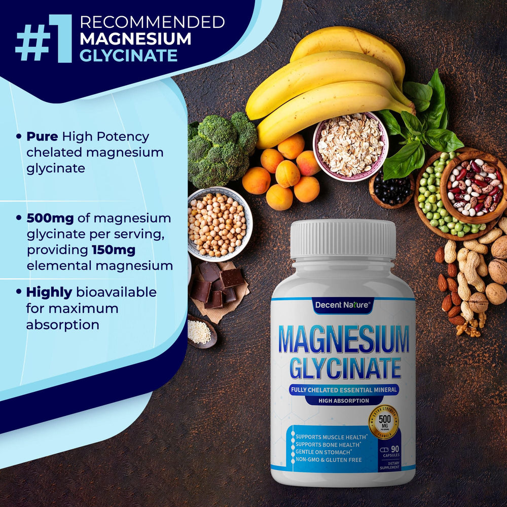 Graphic showing improved bioavailability of magnesium glycinate