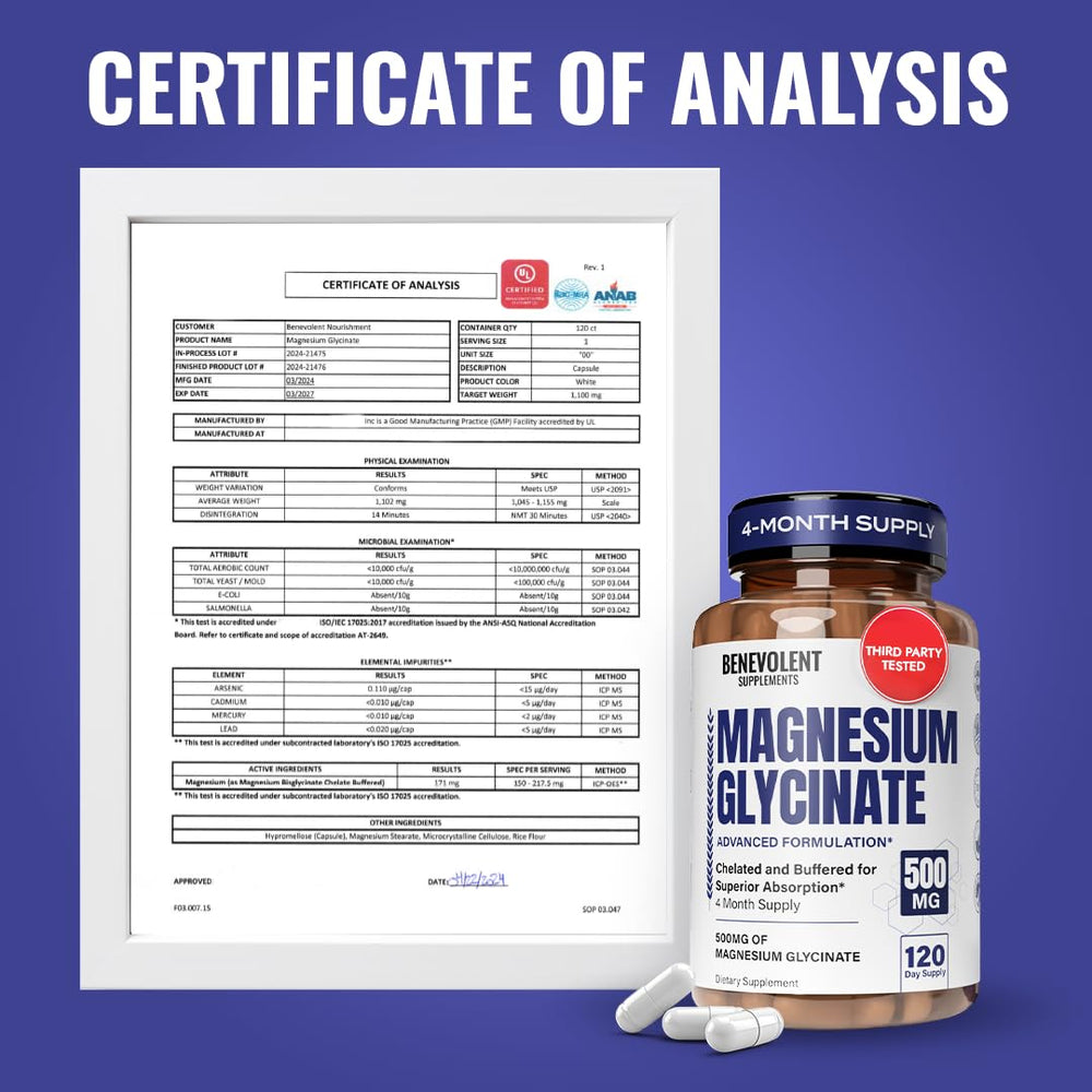 Independent third-party testing seal for the product