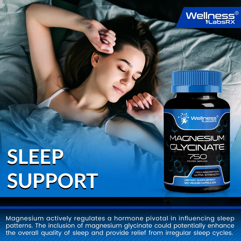 Non-GMO, gluten-free magnesium glycinate capsules label