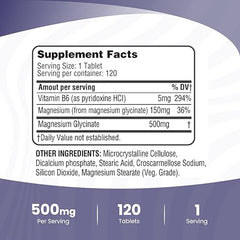 Bottle highlighting added vitamin B6 for enhanced absorption