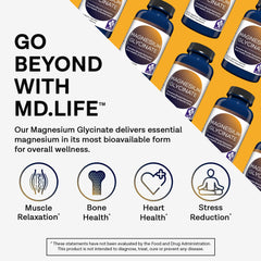 Magnesium glycinate capsules for sleep support