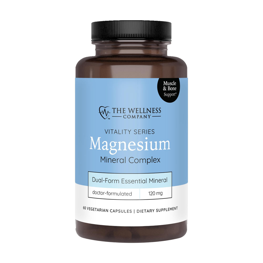Magnesium Glycinate and Magnesium Citrate bottle label - 60 count