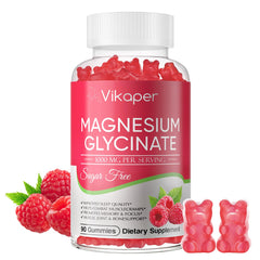 Magnesium Glycinate Gummies Raspberry flavor bottle