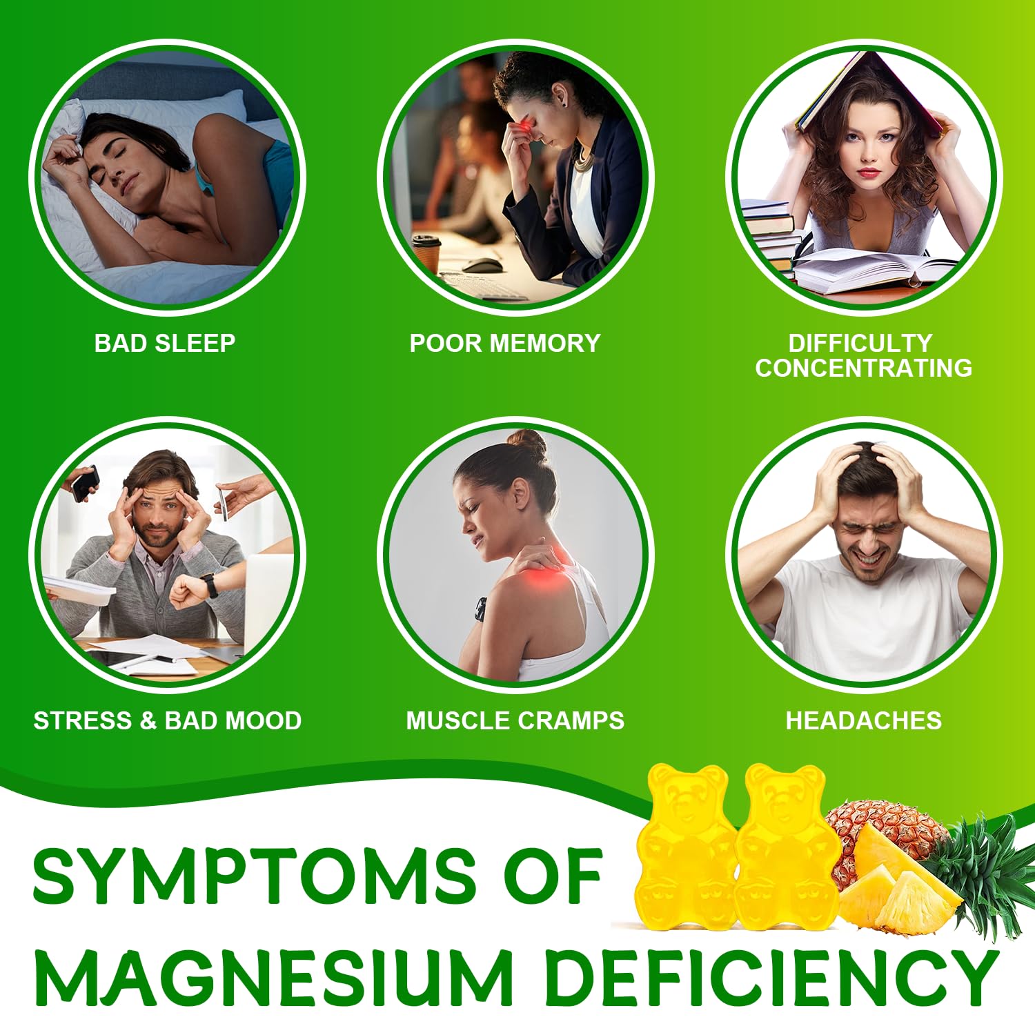 Label highlighting 400mg magnesium glycinate and 200mg magnesium L-threonate