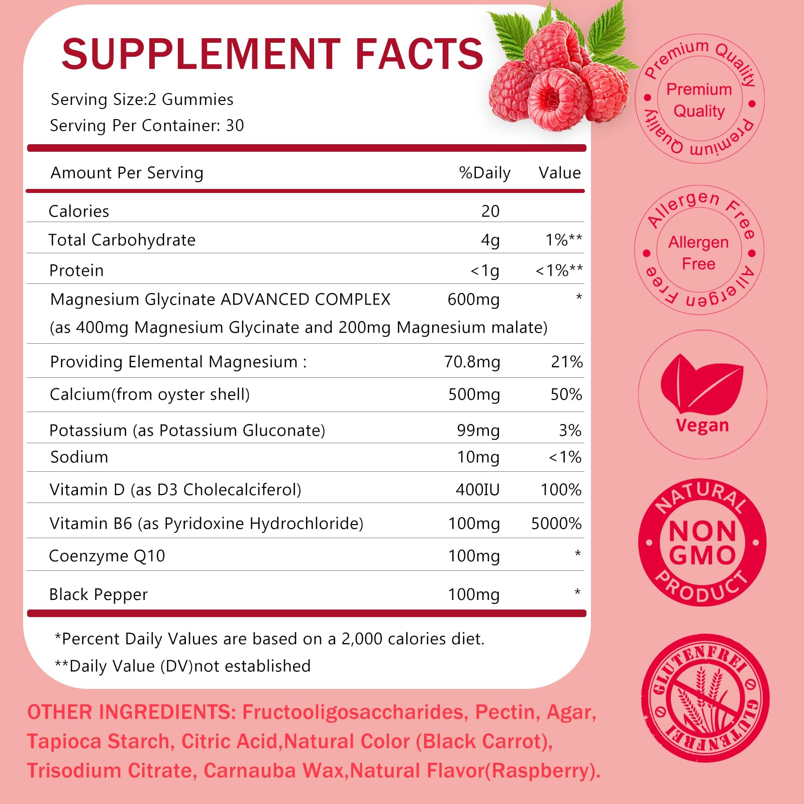 Close-up of raspberry-flavored gummies