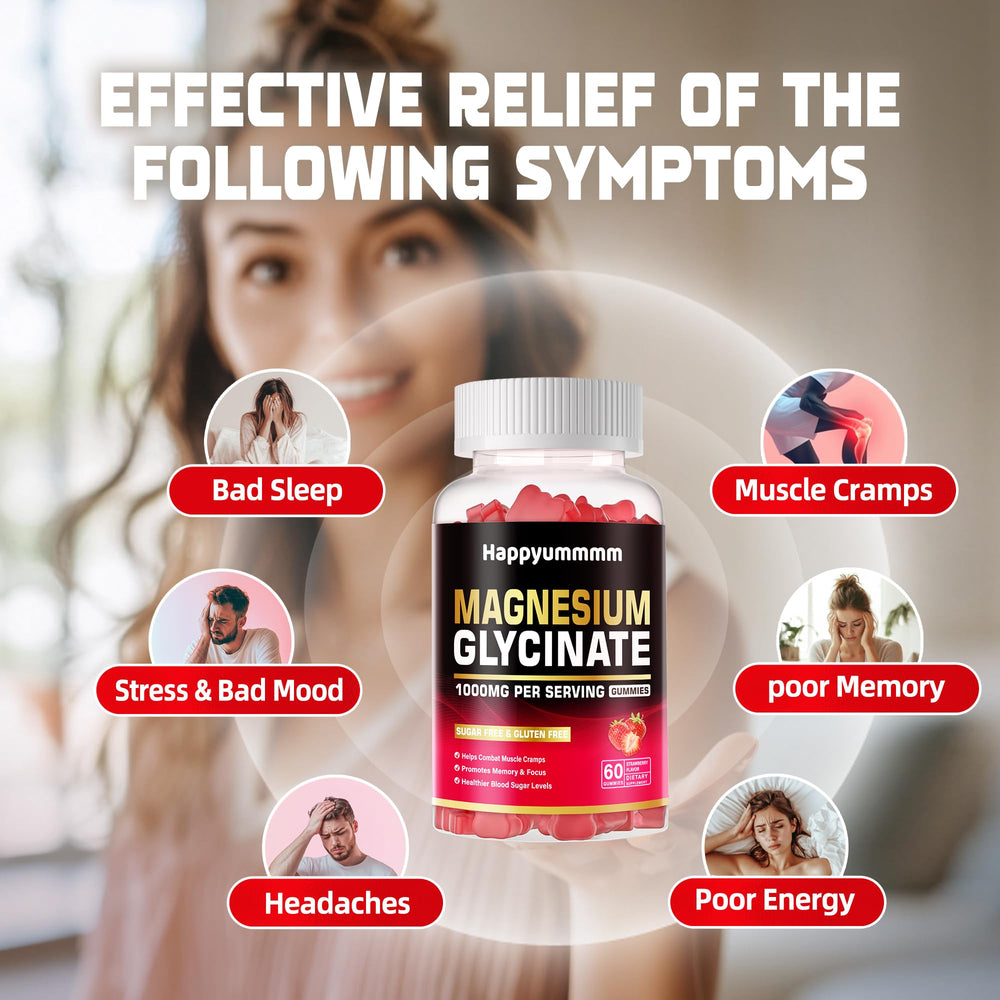 Vitamin D, B6 and CoQ10 icons with gummies