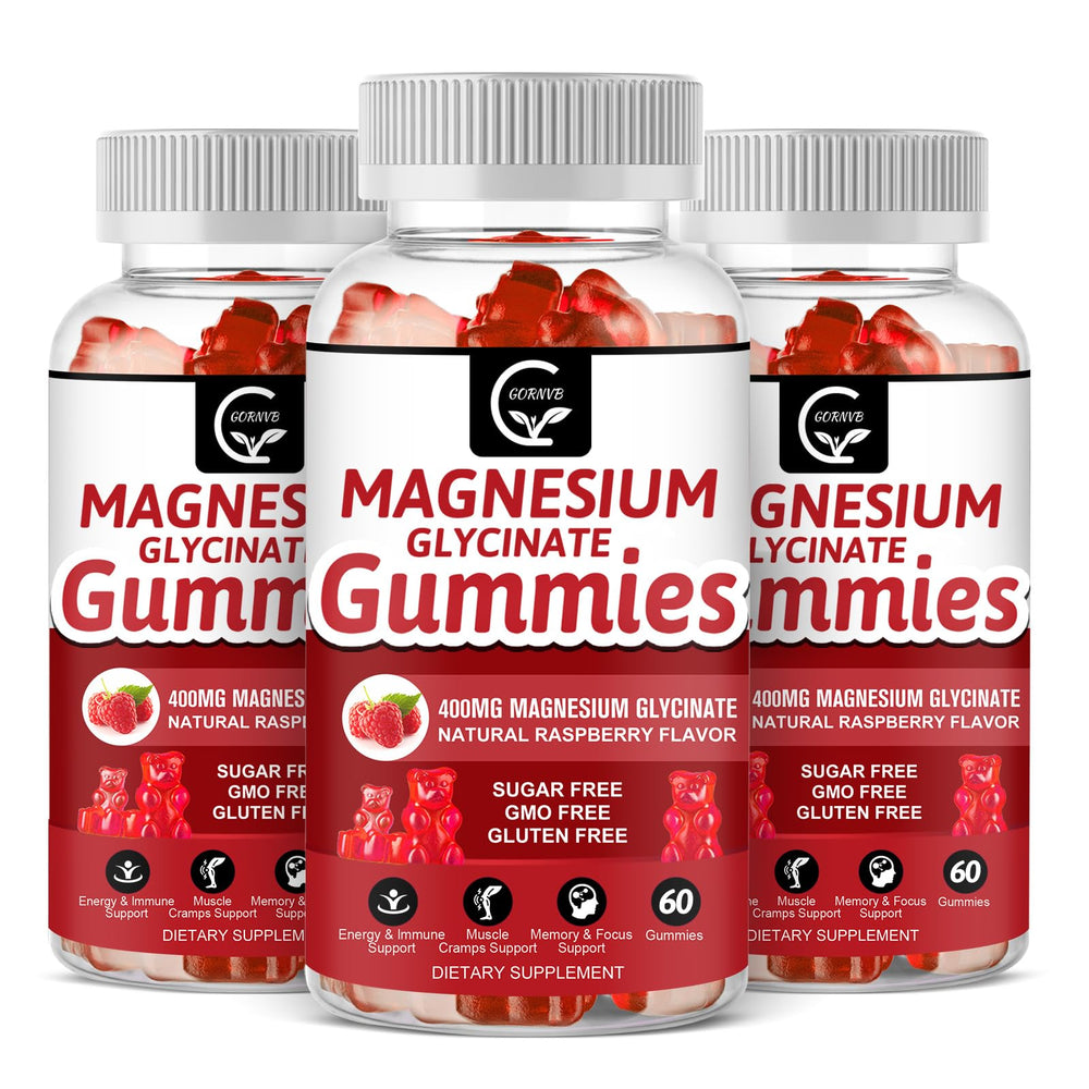 GORNVB Magnesium Glycinate Gummies bottle on white background