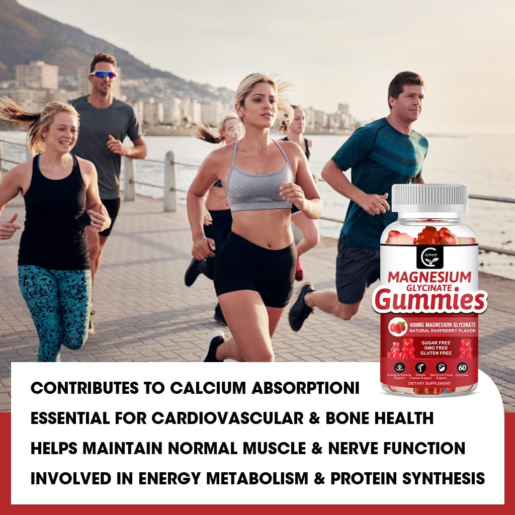 Pack of three 60-count Magnesium Glycinate Gummies bottles