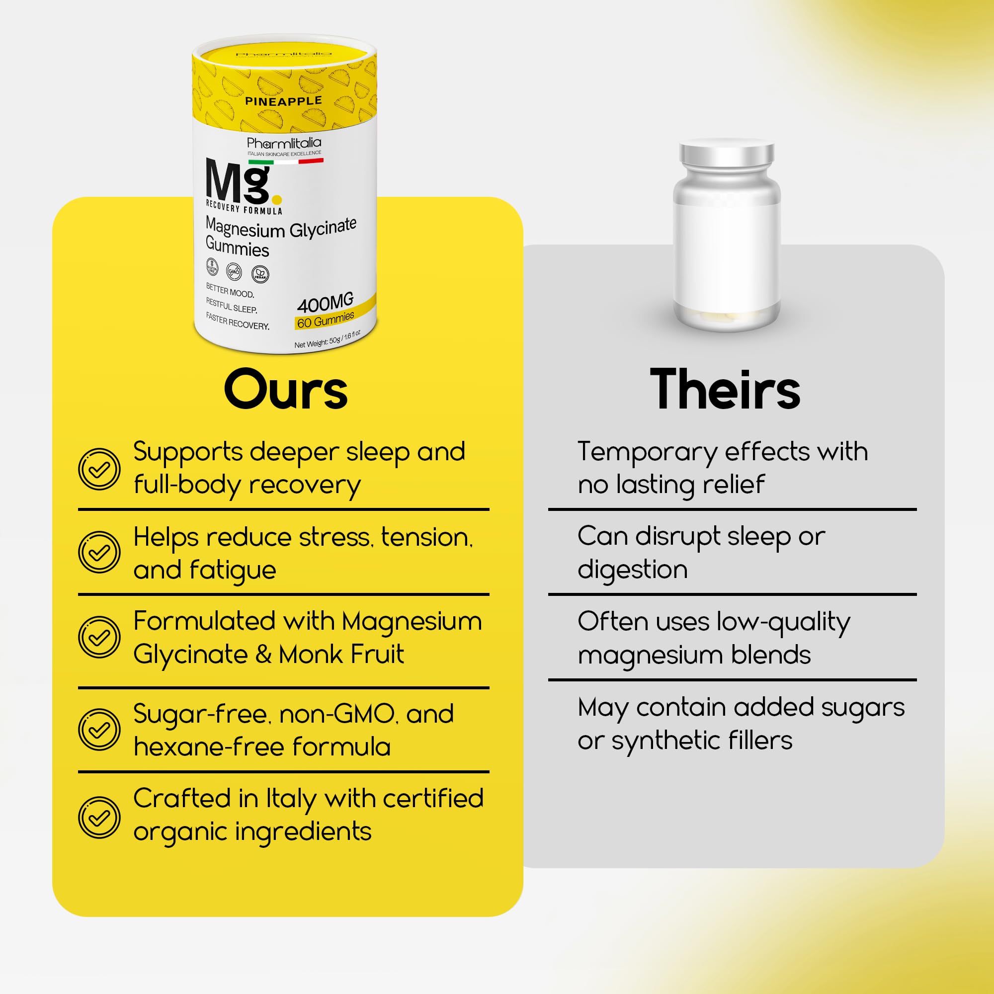 Adult and child taking a magnesium glycinate gummy for sleep