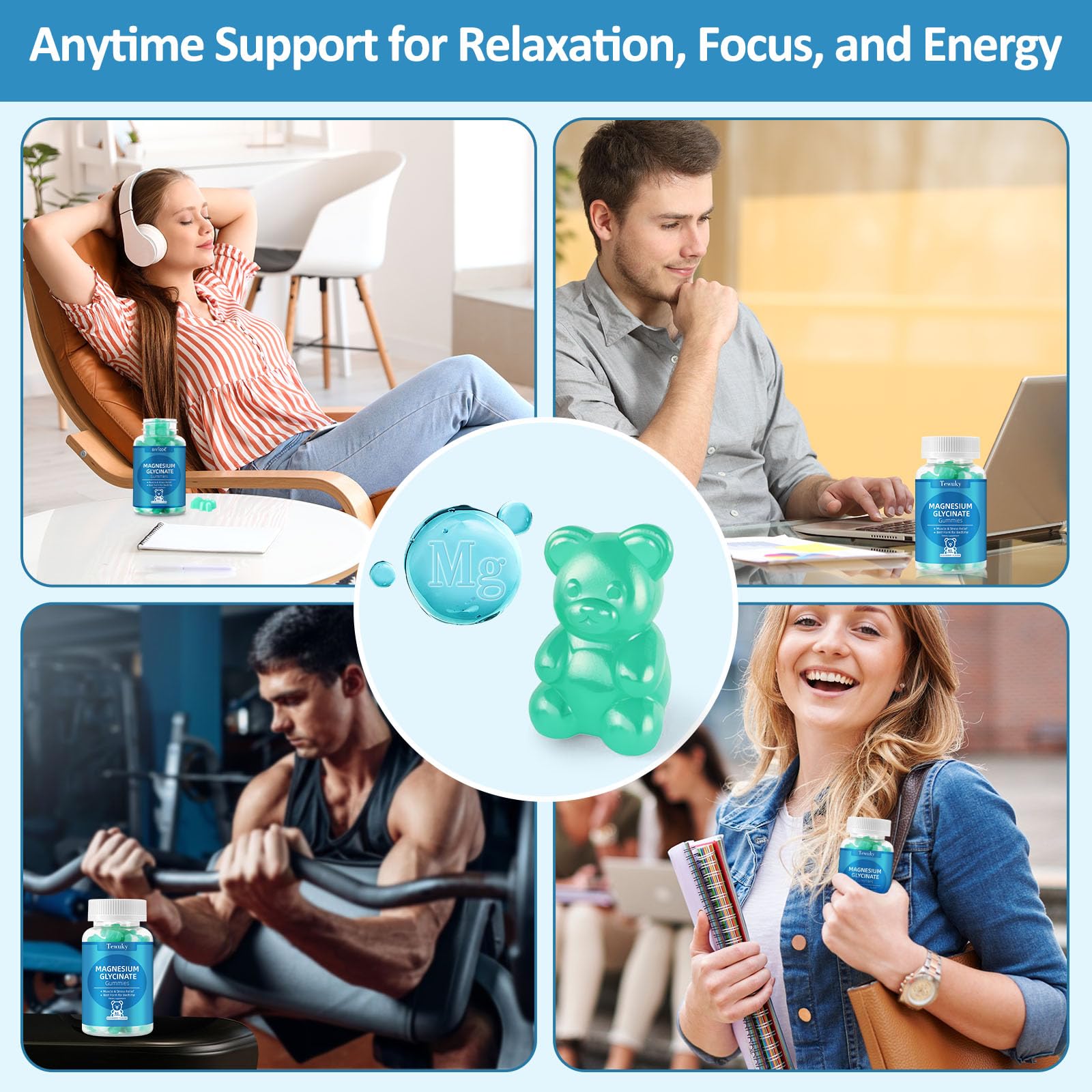 Nutrition label highlighting 500mg magnesium per serving