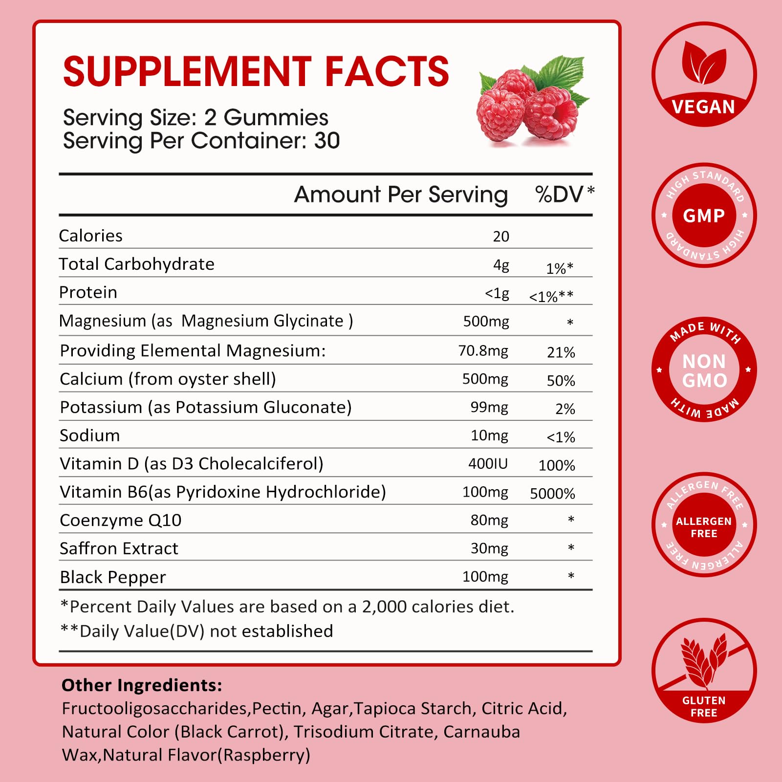 Close-up of raspberry-flavored gummies