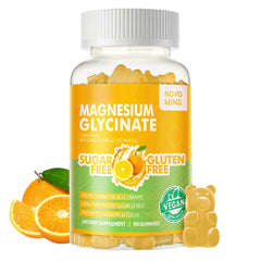 60 count bottle of Magnesium Glycinate Gummies - front view
