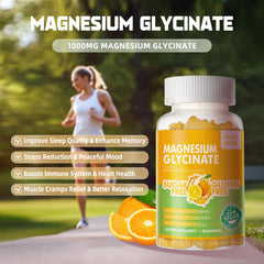 Product label for Magnesium Glycinate Gummies 60