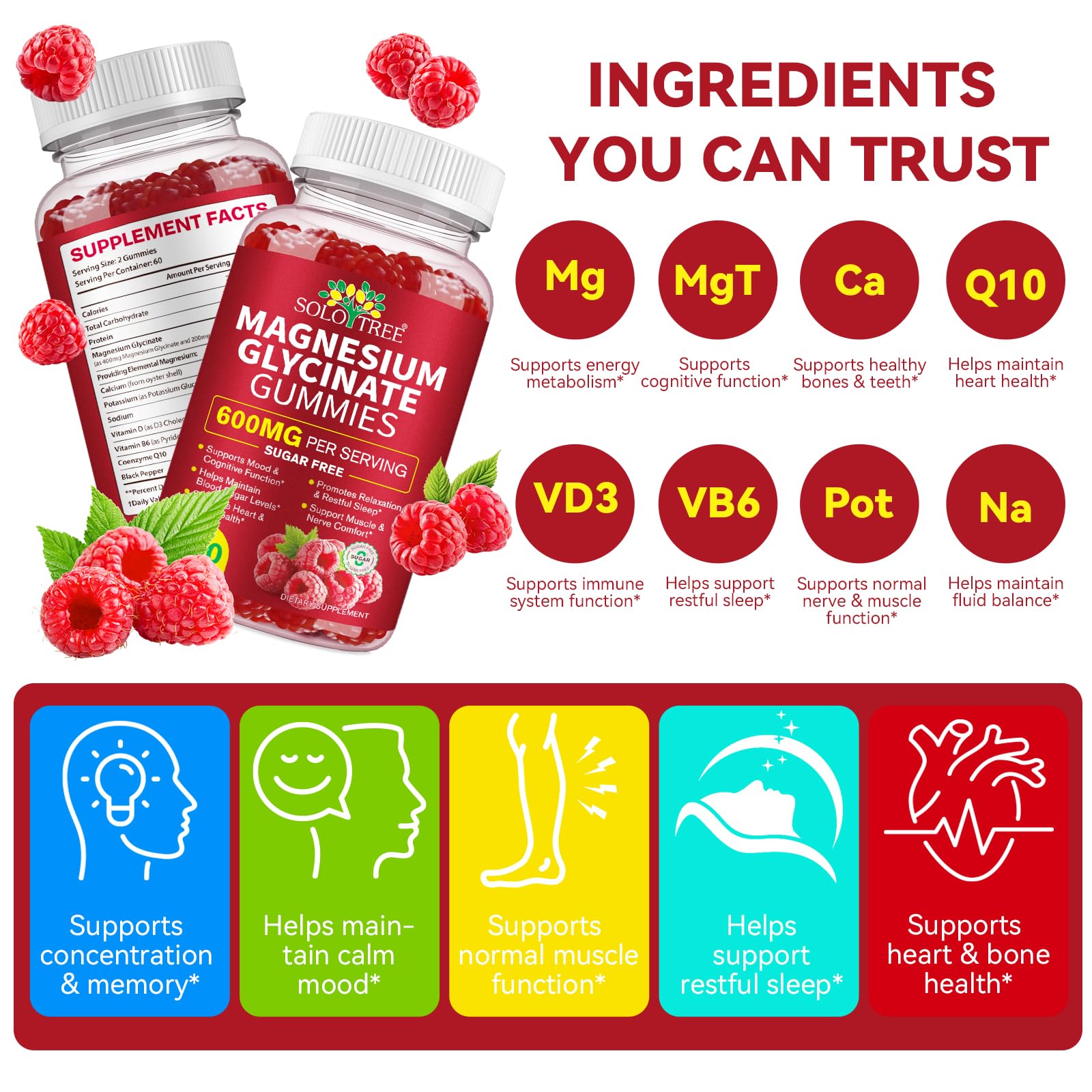 Gummies representing mood and cognitive support