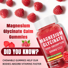 Magnesium Glycinate Gummies bottle with label visible