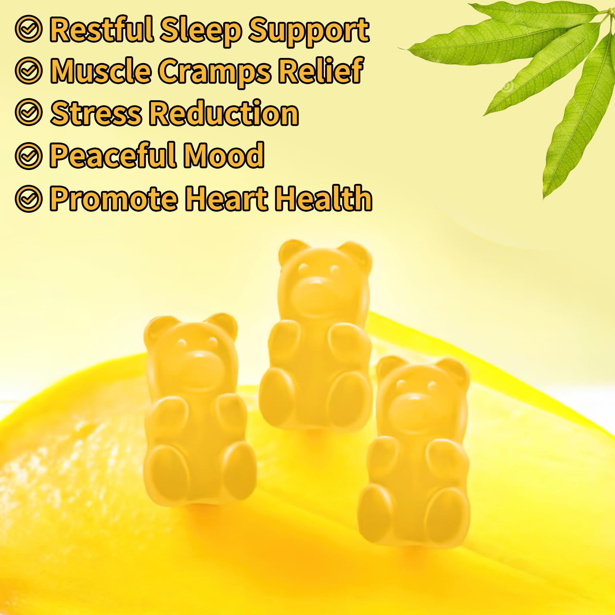 Sugar-free Mango Pineapple flavor gummies, vegan-friendly