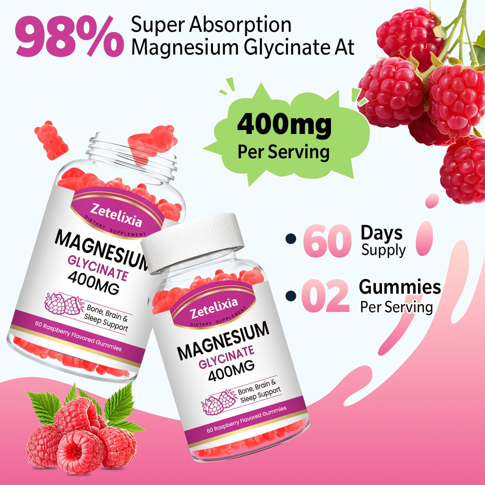 Gummies suitable for adults and kids in raspberry flavor