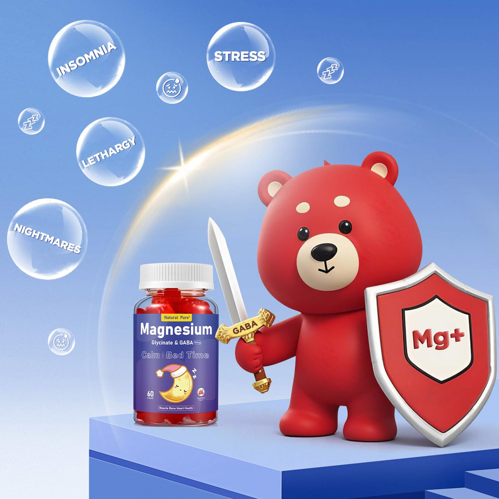 Calm night routine with gummies by bedside