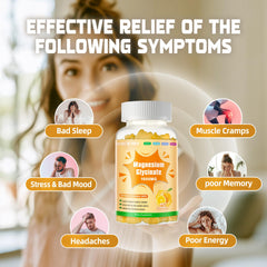 Ingredients panel for Magnesium Glycinate Gummies