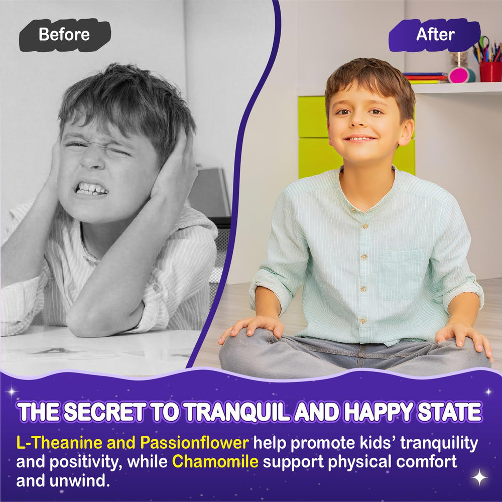 Close-up of ingredient list and gummy formulation