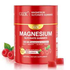 Magnesium Glycinate Gummies Raspberry bottle 60-count