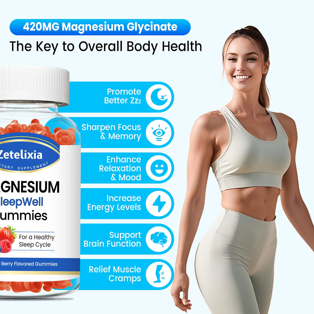 Magnesium Glycinate Gummies for sleep support concept