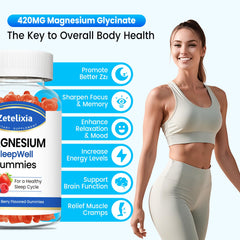 Magnesium Glycinate Gummies for sleep support concept