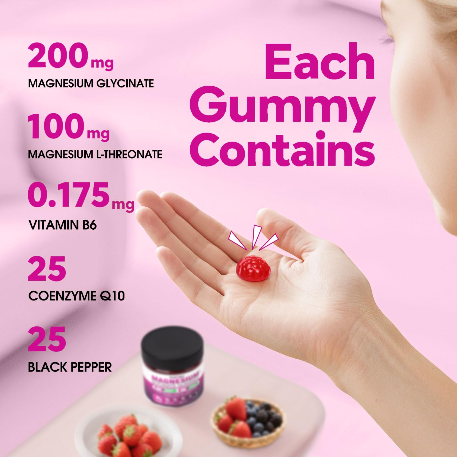 Label highlights vitamin B6 and CoQ10 in the formula