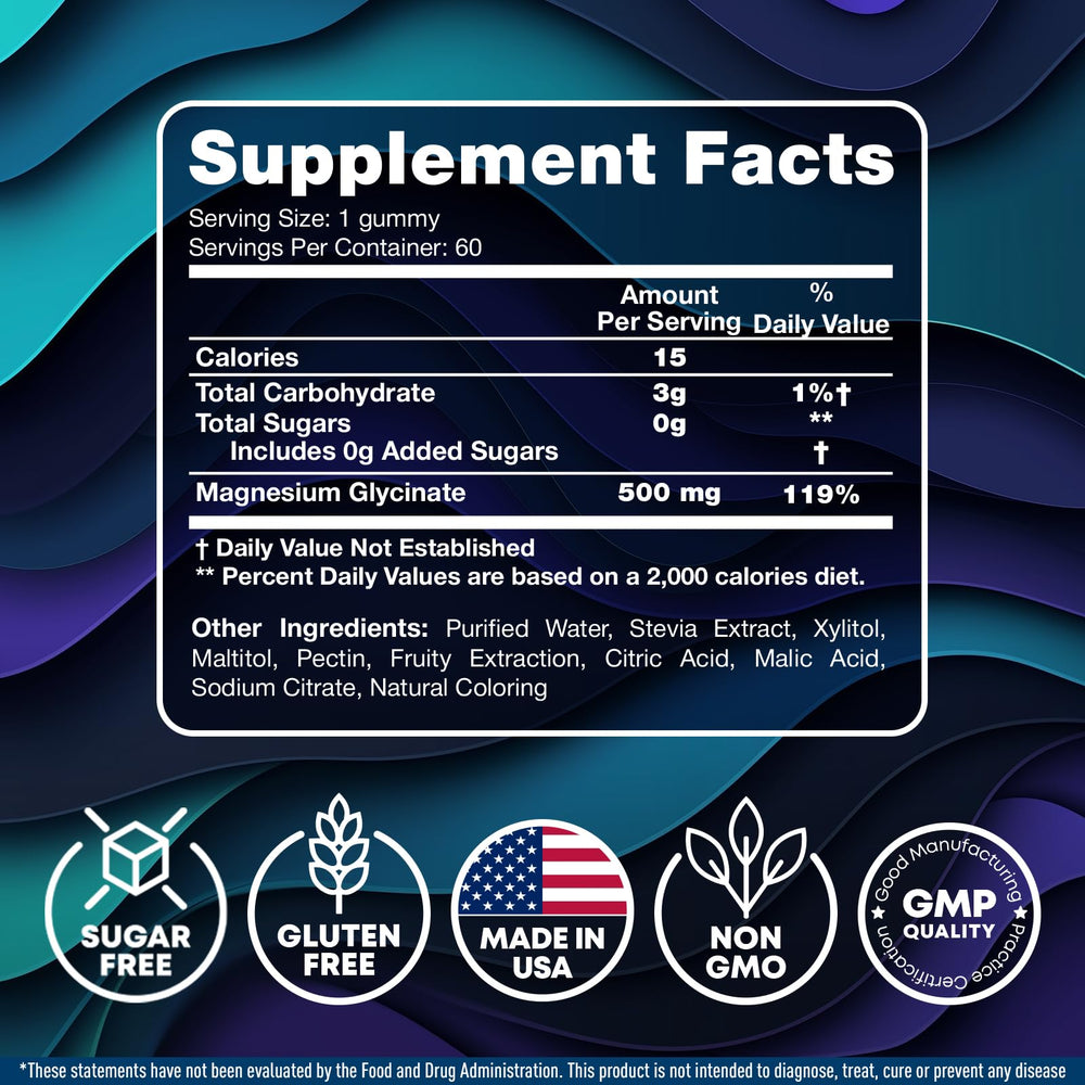 Magnesium Glycinate Gummies for Women, 60 count