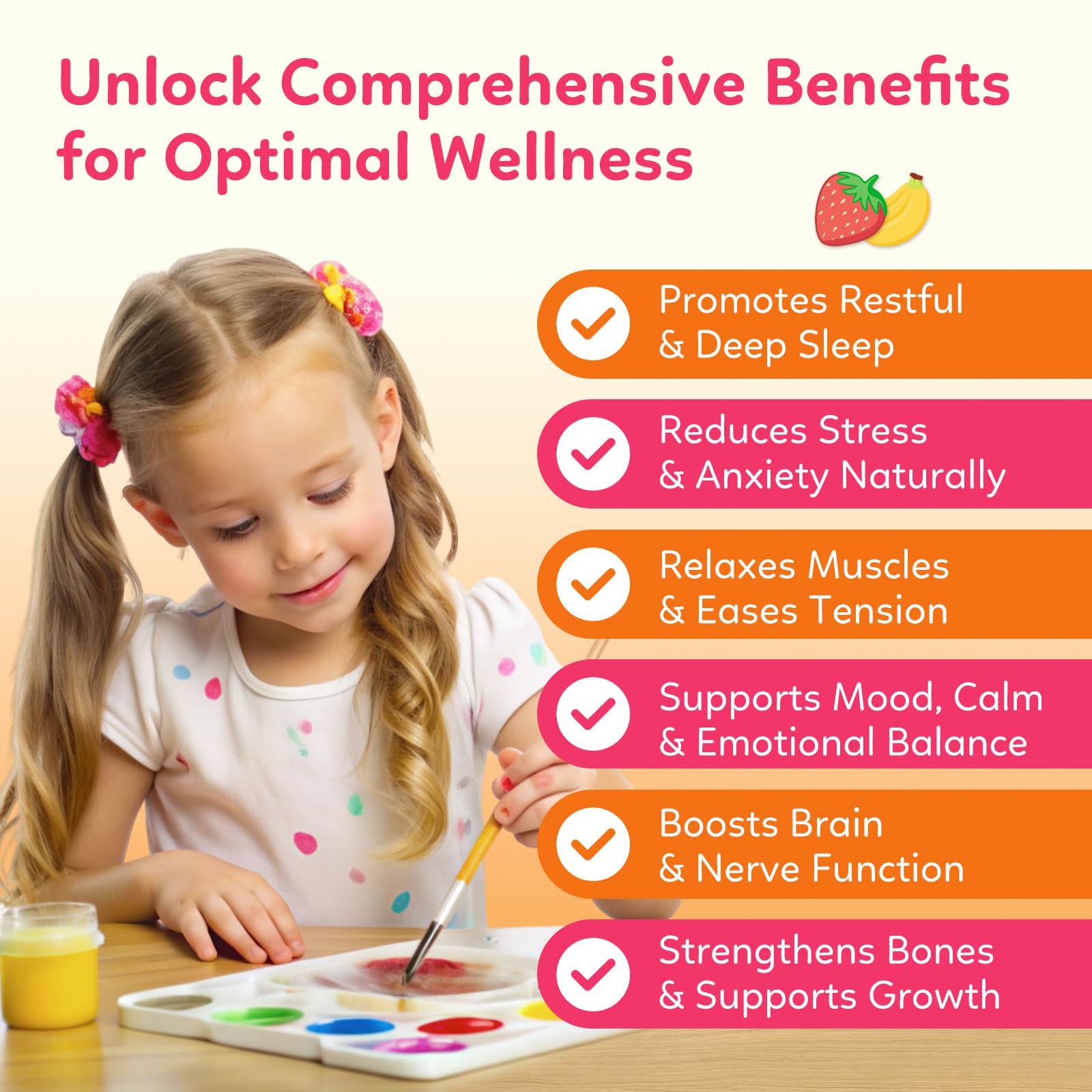 Supplement facts label showing magnesium, D3 and K2