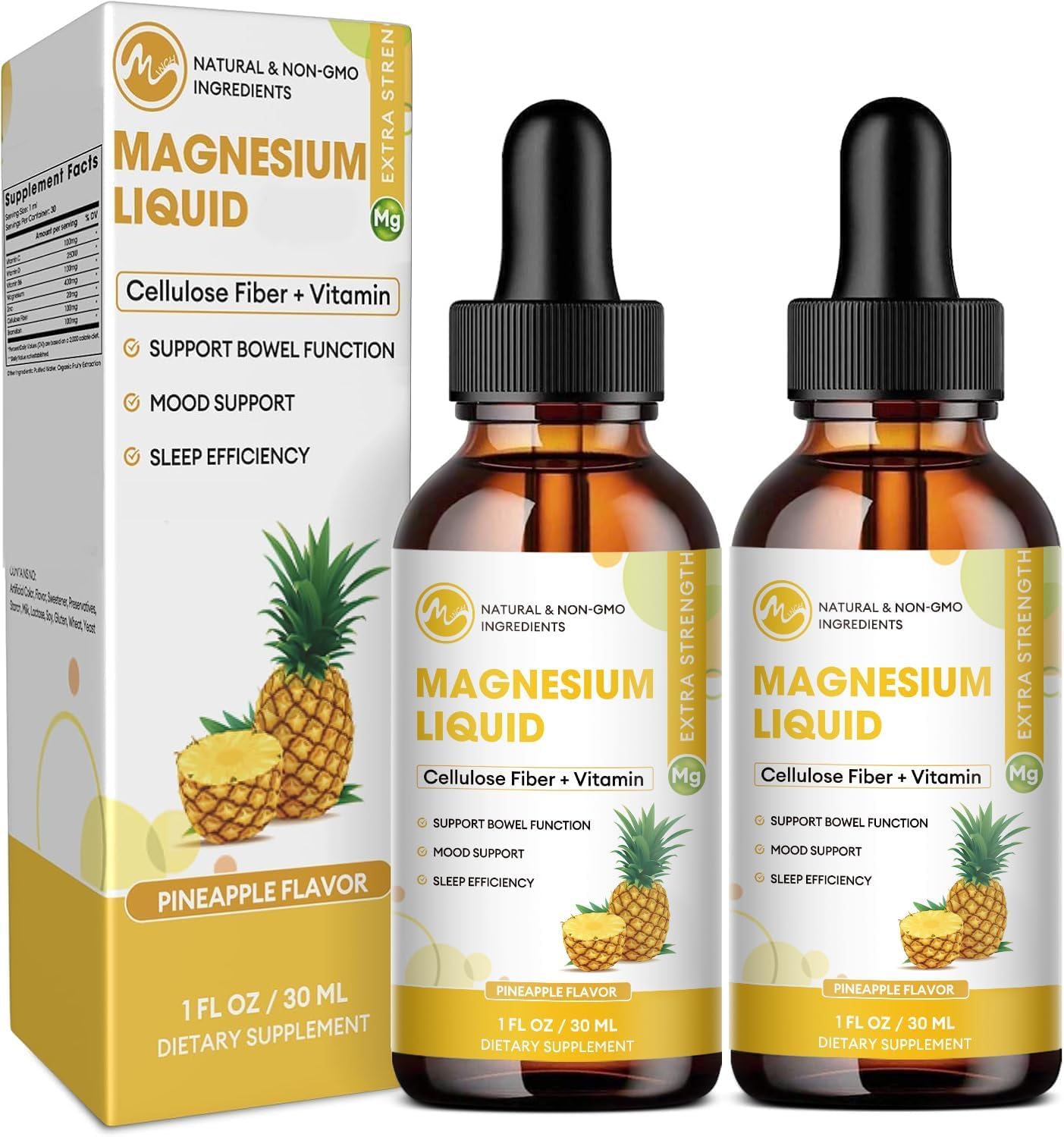 Hero image of Magnesium Glycinate Liquid Drops 2-pack