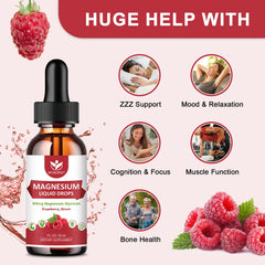 Infographic showing 800mg magnesium glycinate plus 100mg citrate and 100mg taurate