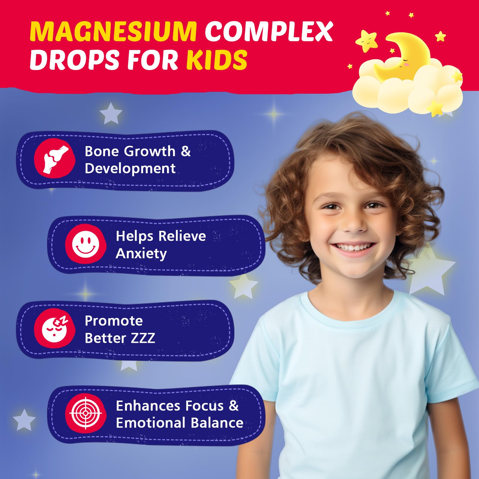 Close-up of child-friendly magnesium glycinate liquid bottle