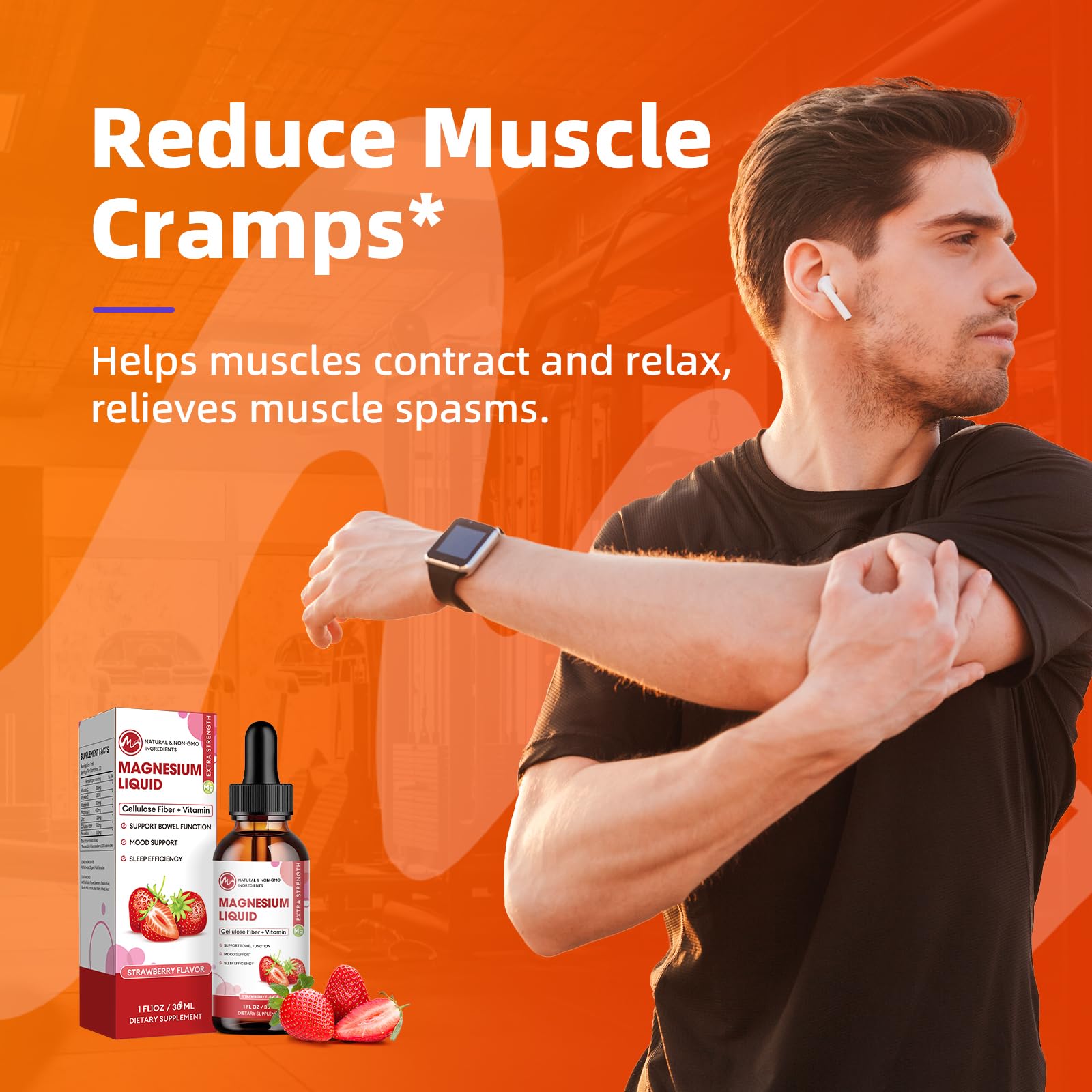 2-pack magnesium glycinate liquid drops packaging