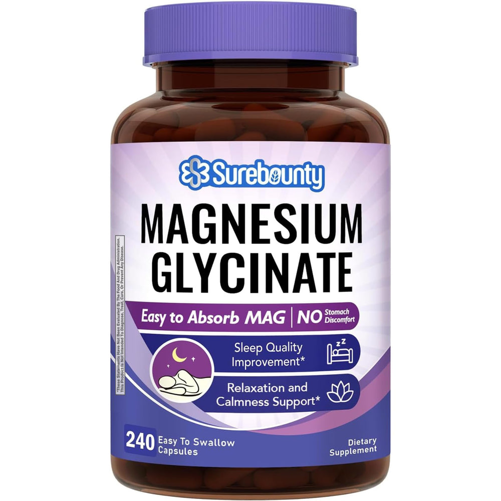 Surebounty Magnesium Glycinate Sleep Supplement bottle with label