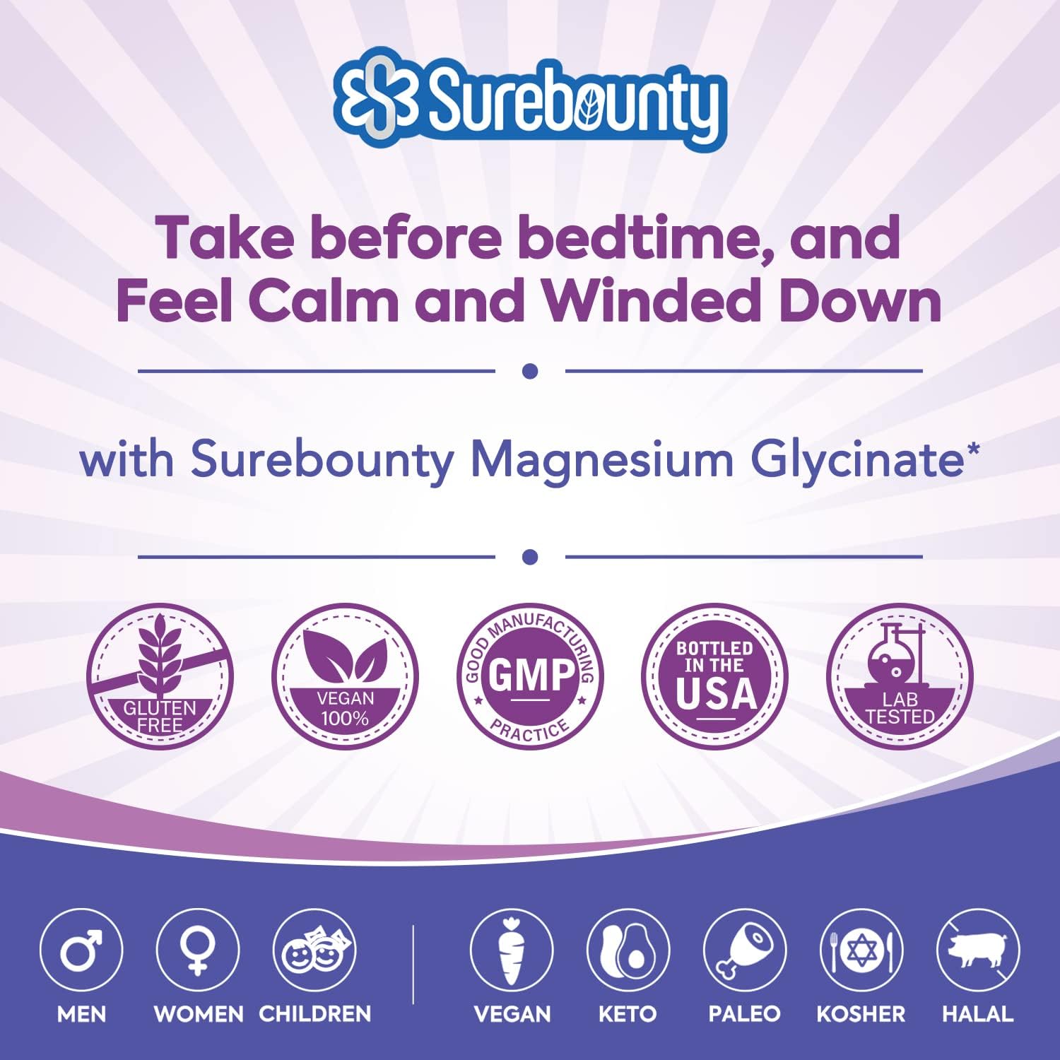 Close-up of magnesium glycinate capsules