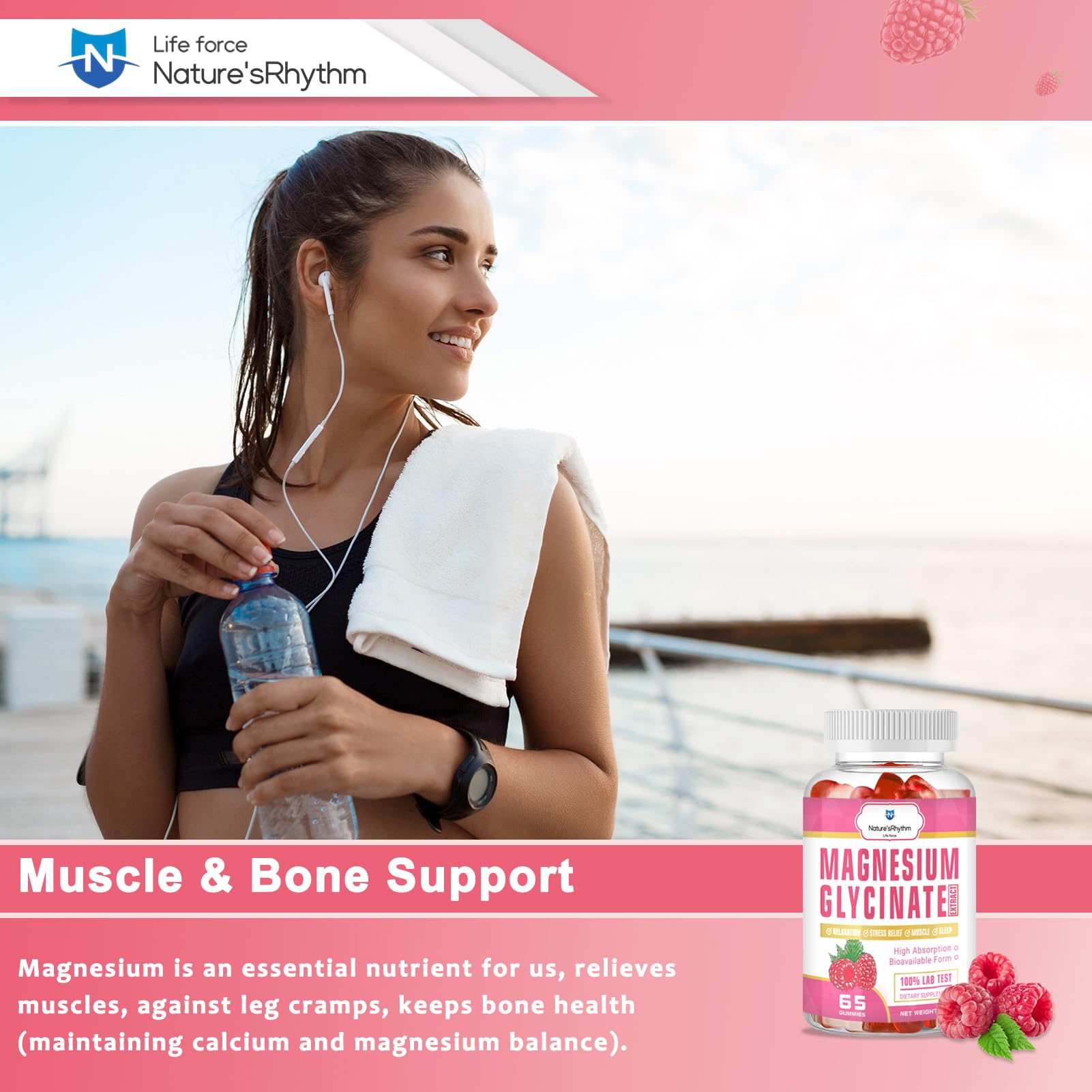 Diagram showing magnesium glycinate and magnesium L-threonate blend